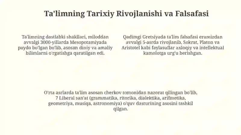 Tarbiya/Ta'limning Maqsadi va Vazifalari 4