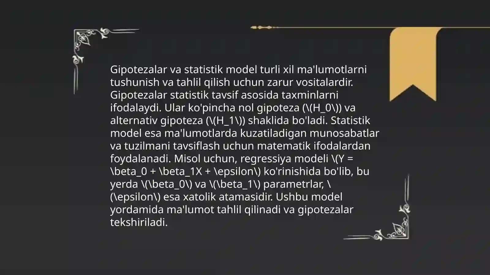 Gipotezalarni tekshirish 4