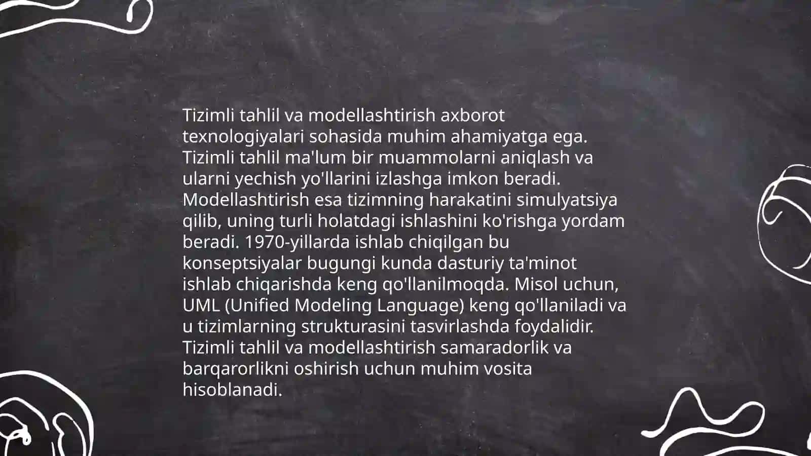 Modellarni tuzishning asosiy xossalari 4