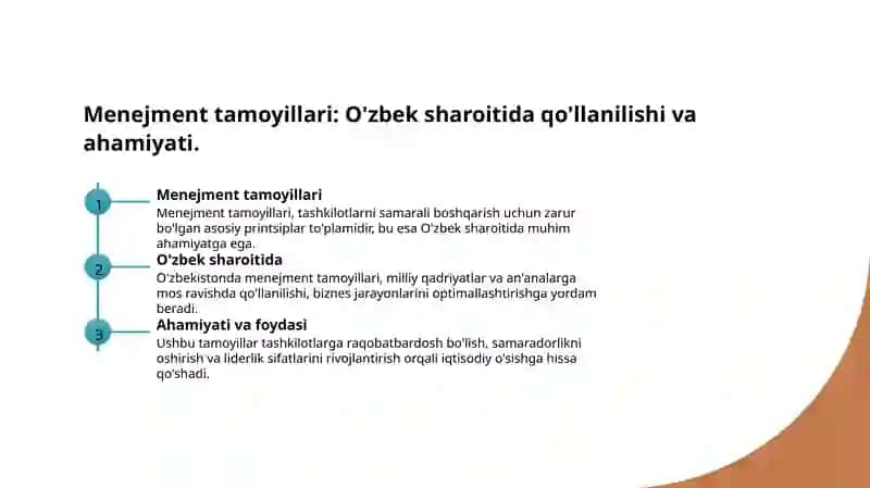 Menejment nazariyalari 4