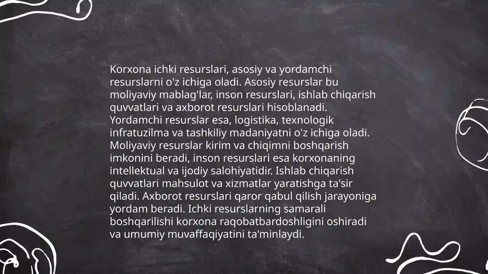 Menejmentning ichki va tashqi muhiti 4