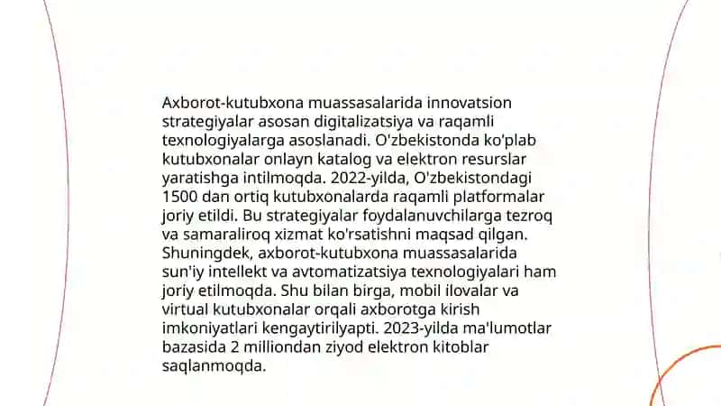 Innovatsion menejment axborot-kutubxona fanida 4