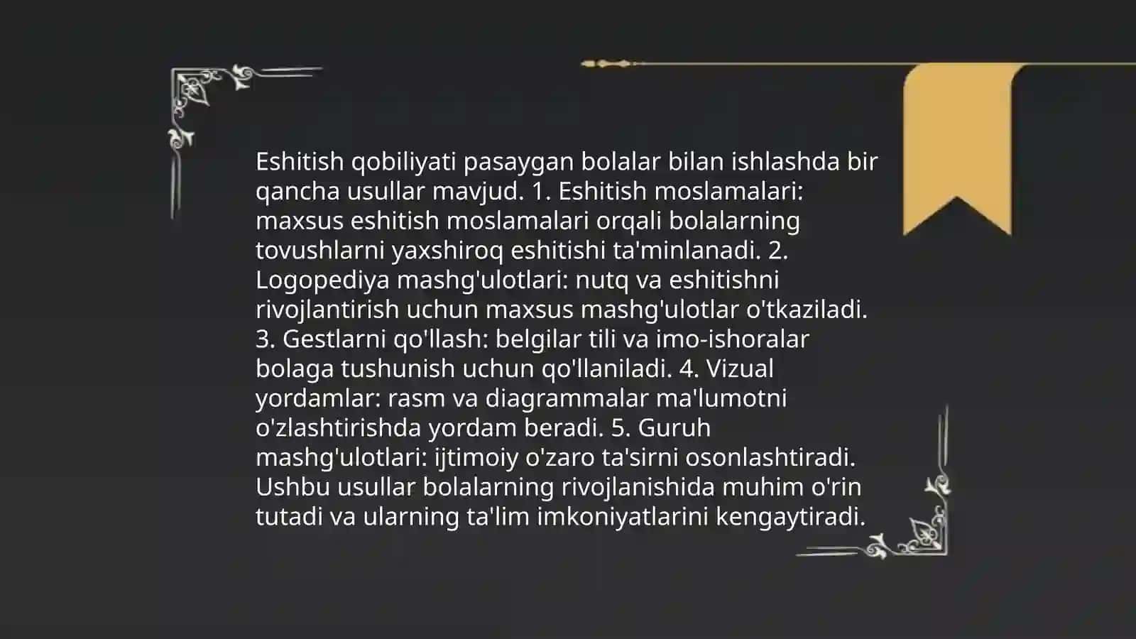 Surdopedagogikaning predmeti va metodlar 4