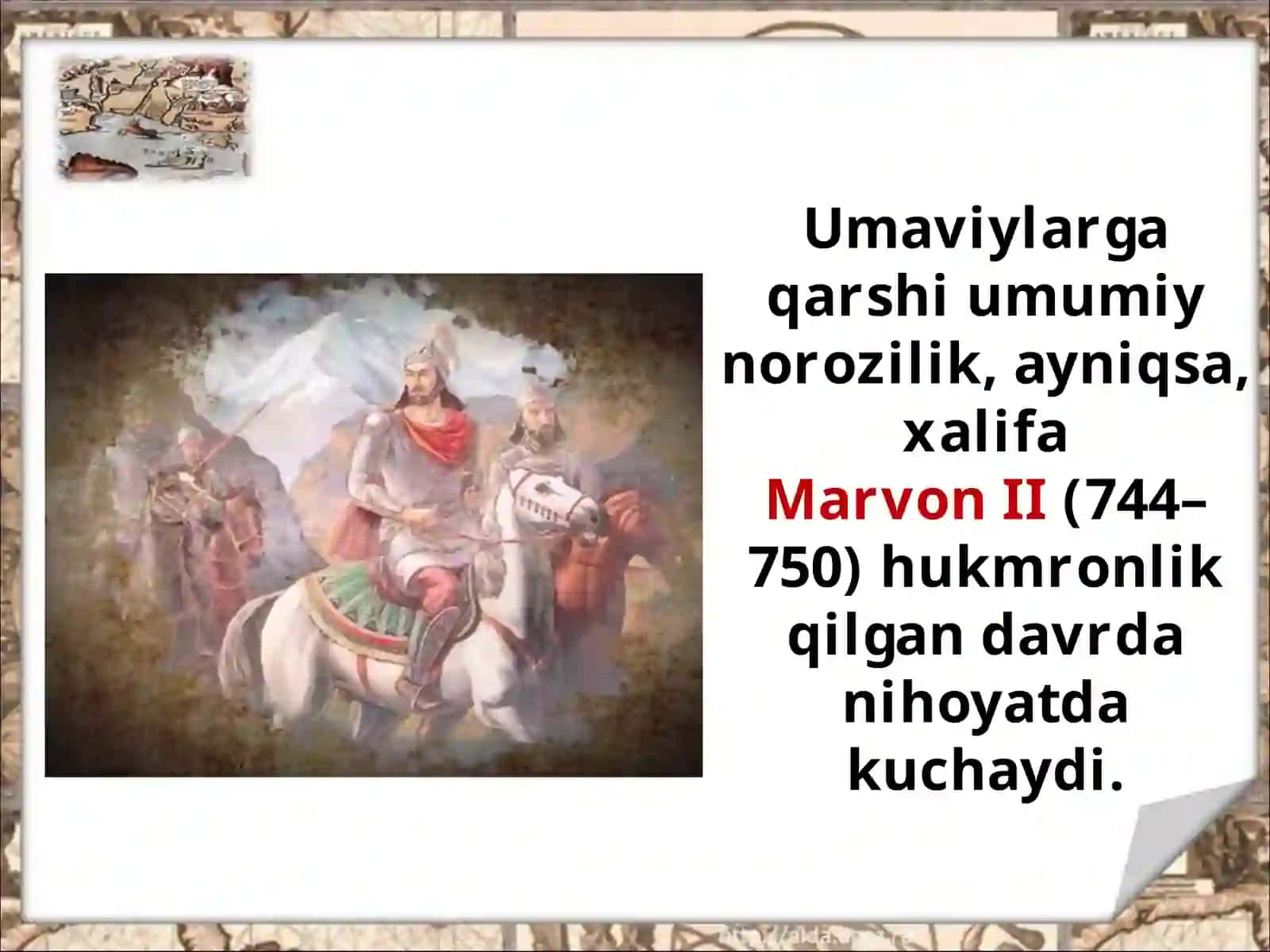 Abbosiylar  davrida Xuroson va Movarounnahr 4