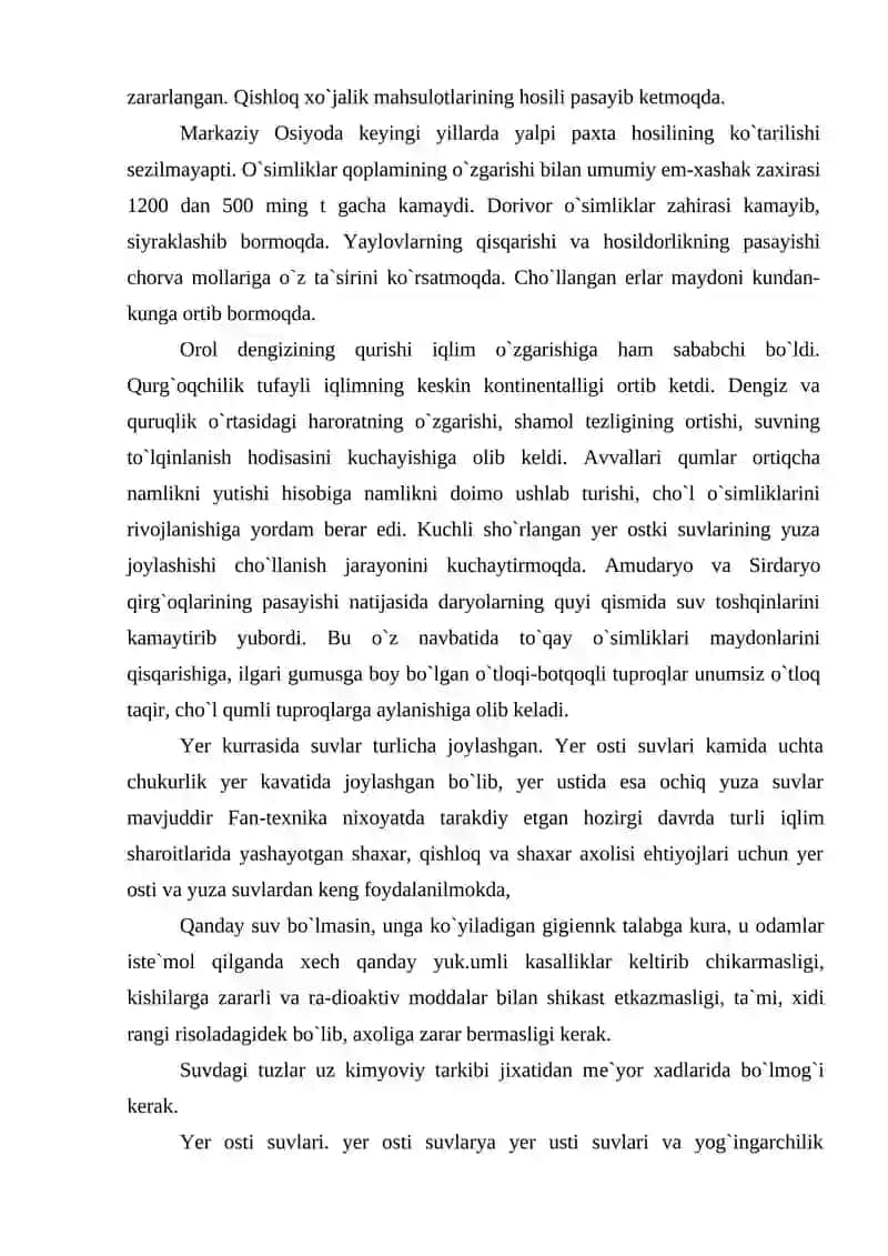 Ekologik inqiroz oqibatlari 4