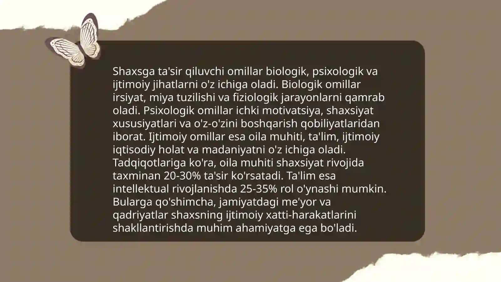 Shaxsga faktorli yondoshuv 4