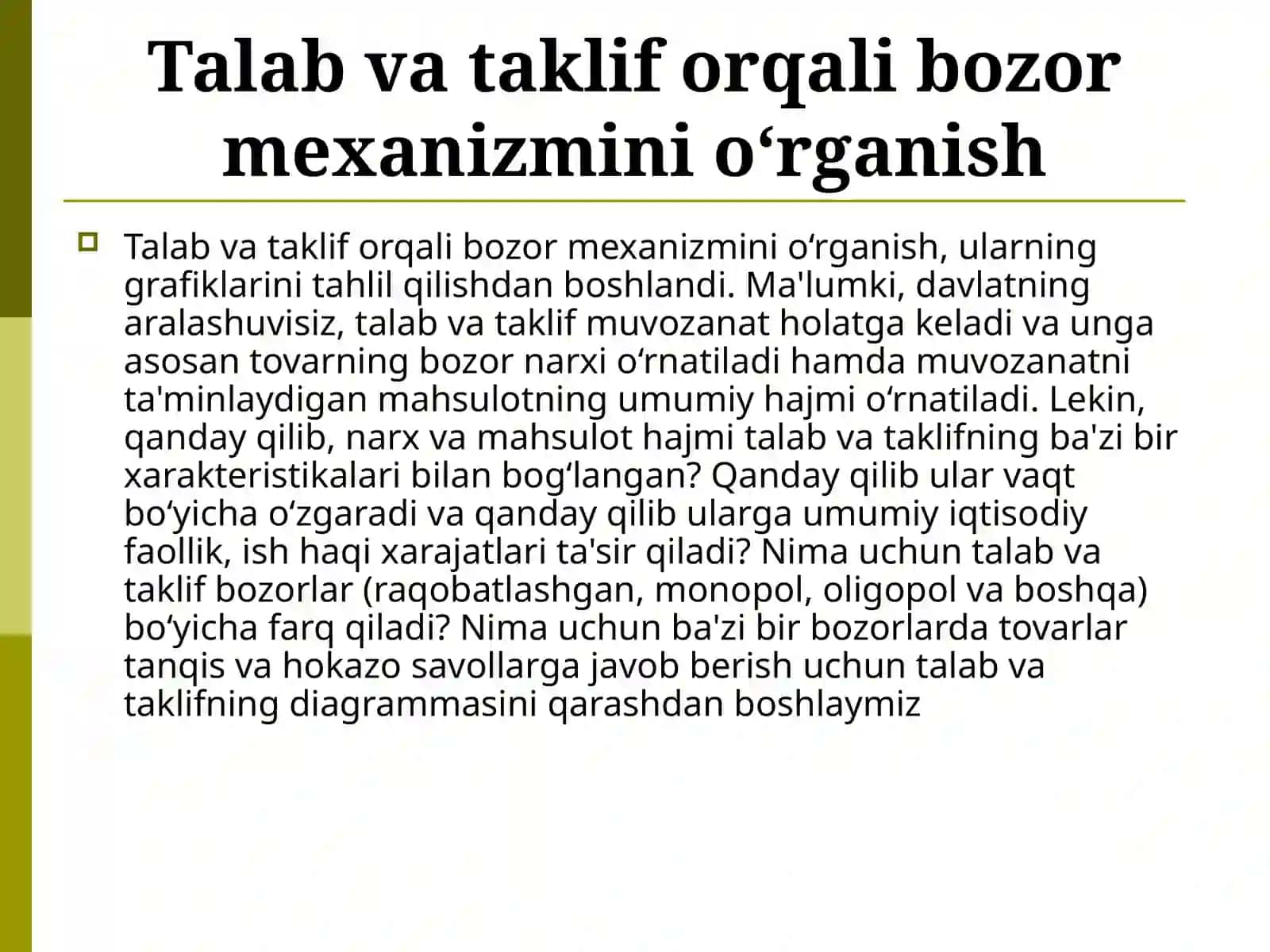 Talab va taklif tahlili asoslari 4