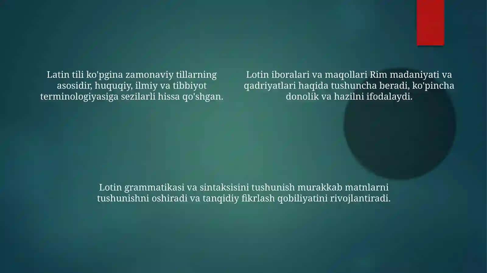 Lotin tili va terminologiya 4