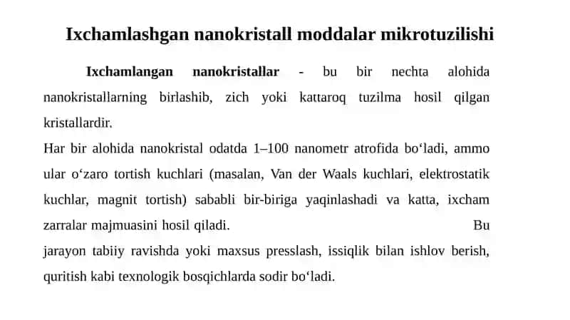 Nanokristallar va ularning turlari 4