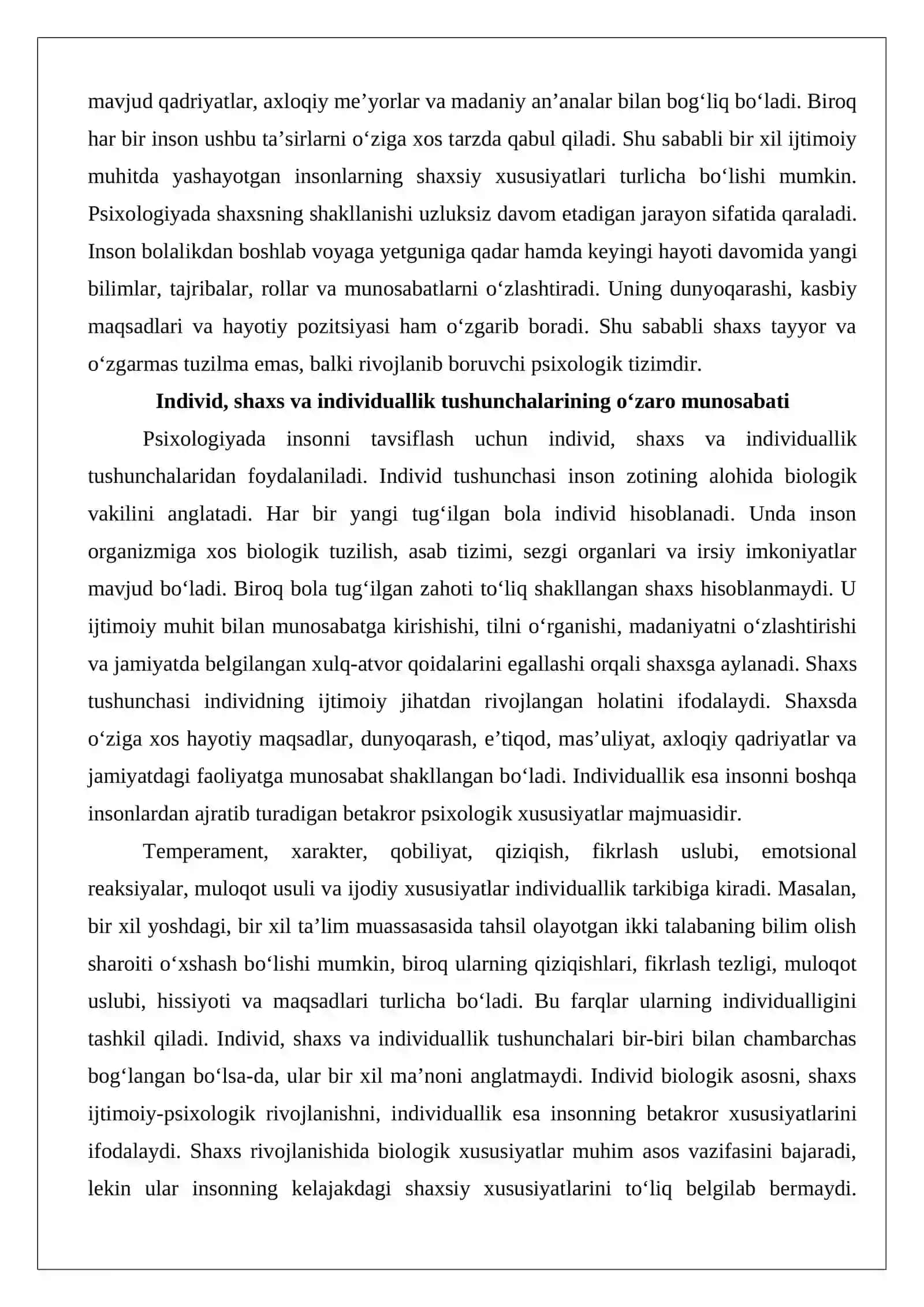 Psixologiyada shaxs va jamiyat muammosi 4