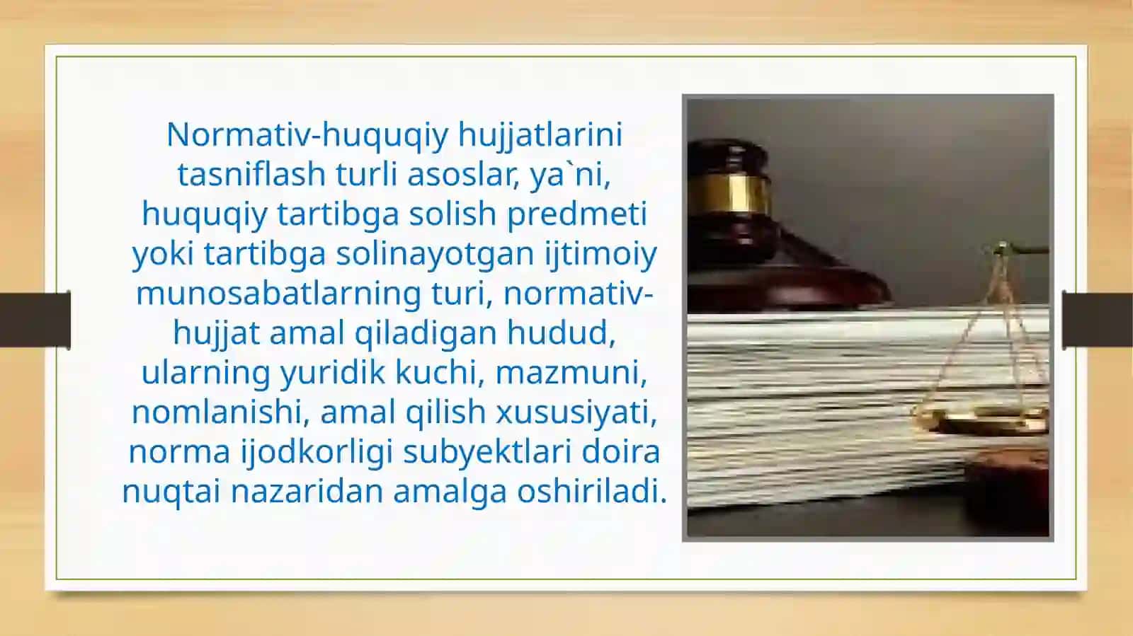 NORMATIV-HUQUQIY HUJJATLARNING TURLARI 4