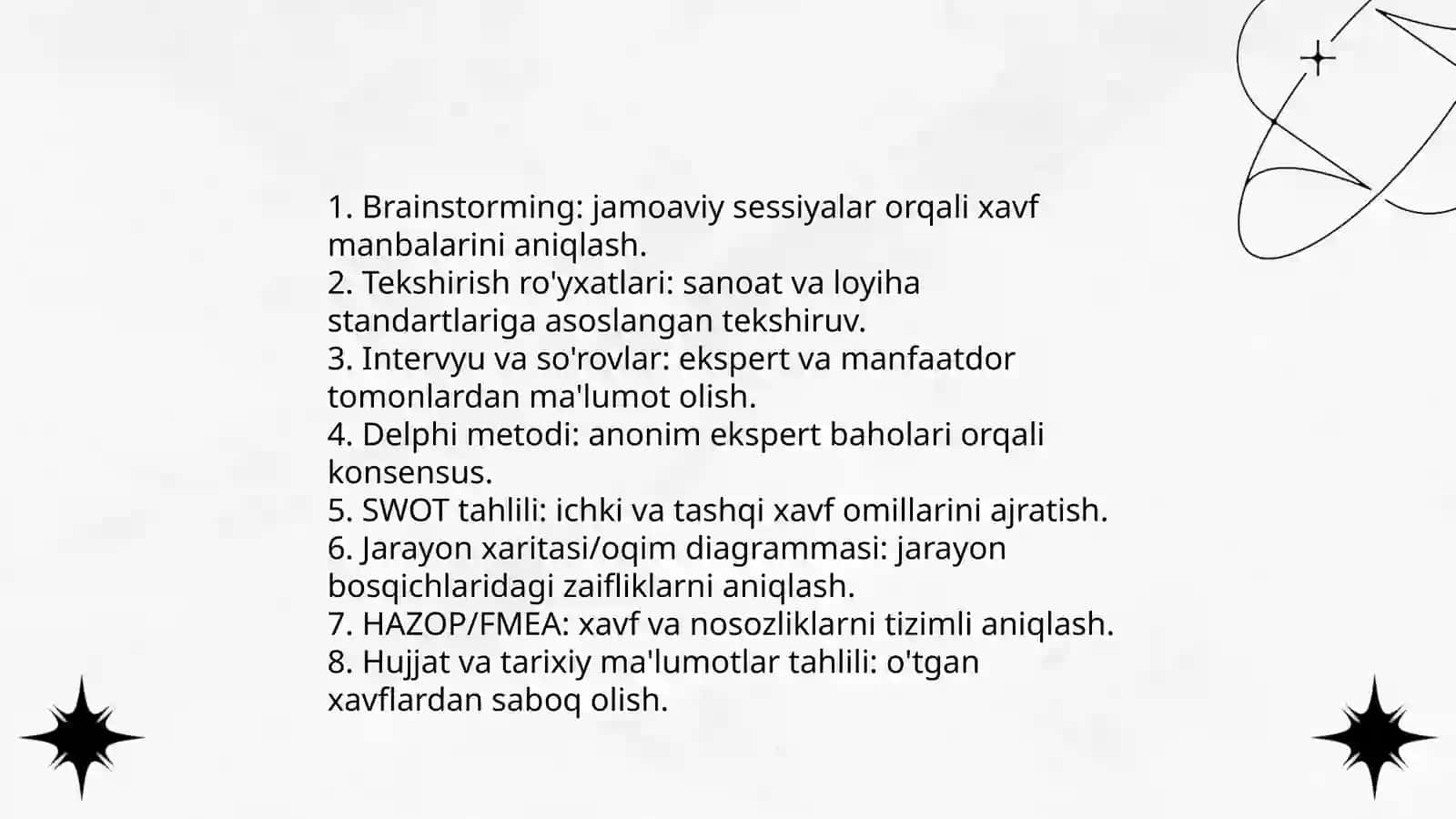 Riskni tahlil qilish 4