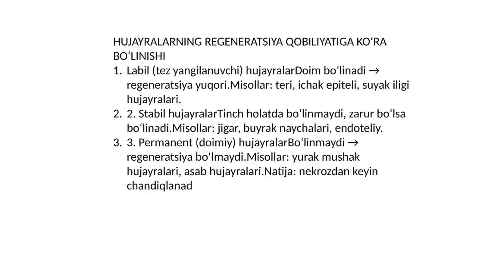 To'qimalarning yangilanishi va tiklanishi 4