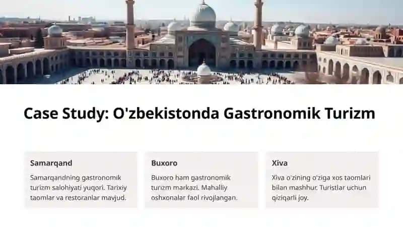 Gastronomik Turizm: Mahalliy Oshxona va Mehmondo'stlik 4