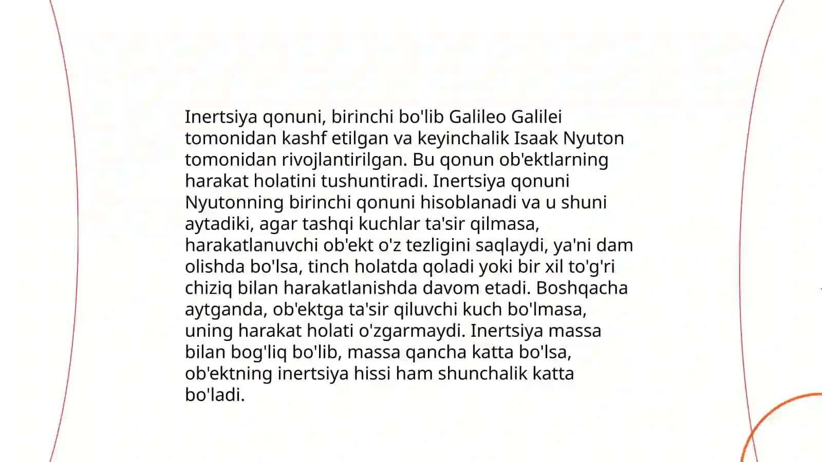 Ishqalanish va inersiya kuchlari 4