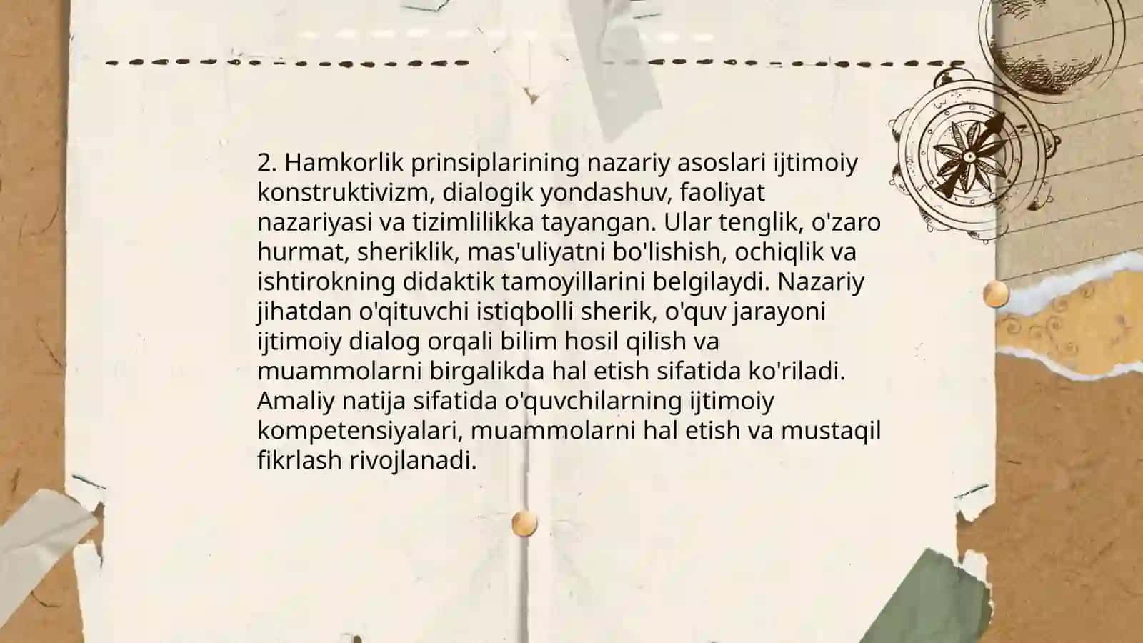 Hamkorlik pedagogikasining kontseptual g'oyalari 4