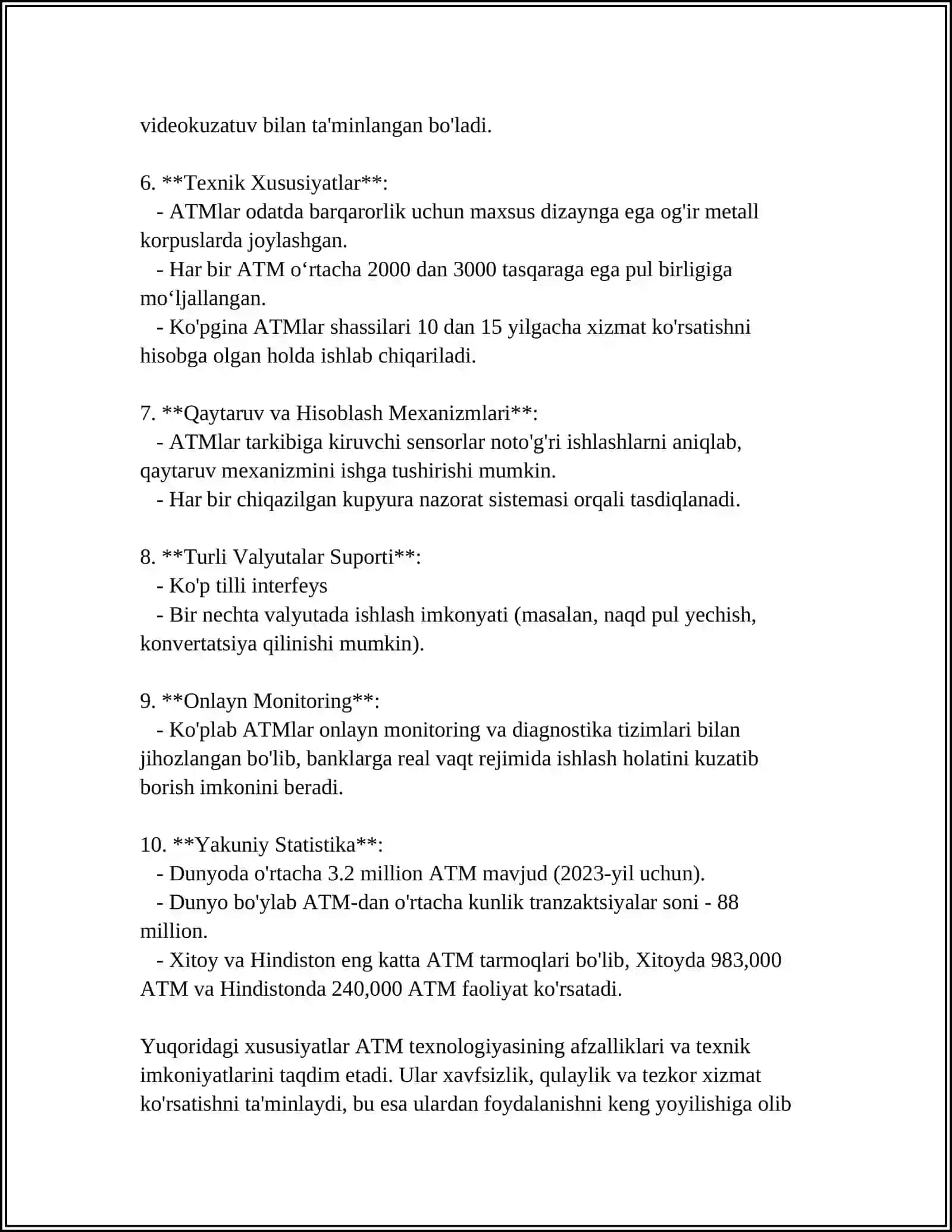 ATM, ISDN, XDSL TEXNOLOGIYALARI 4