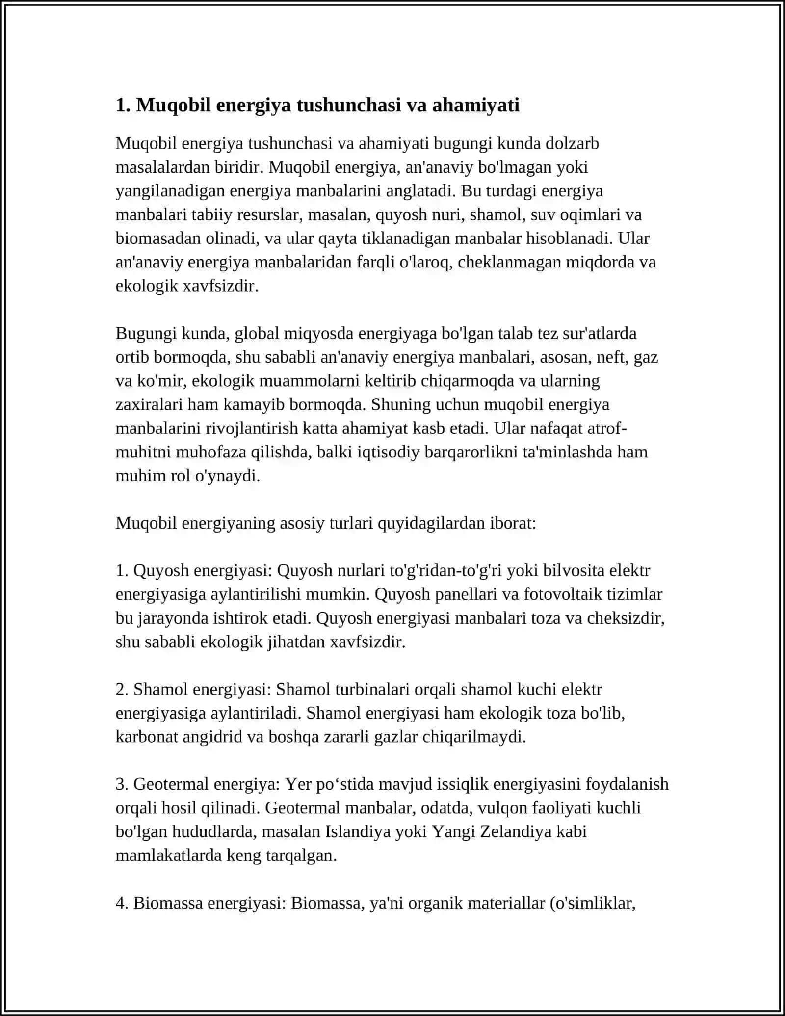 MUQOBIL ENERGIYA 4