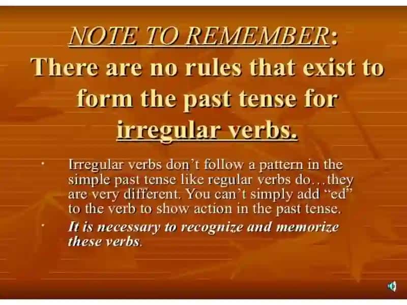 Irregularverbs 4