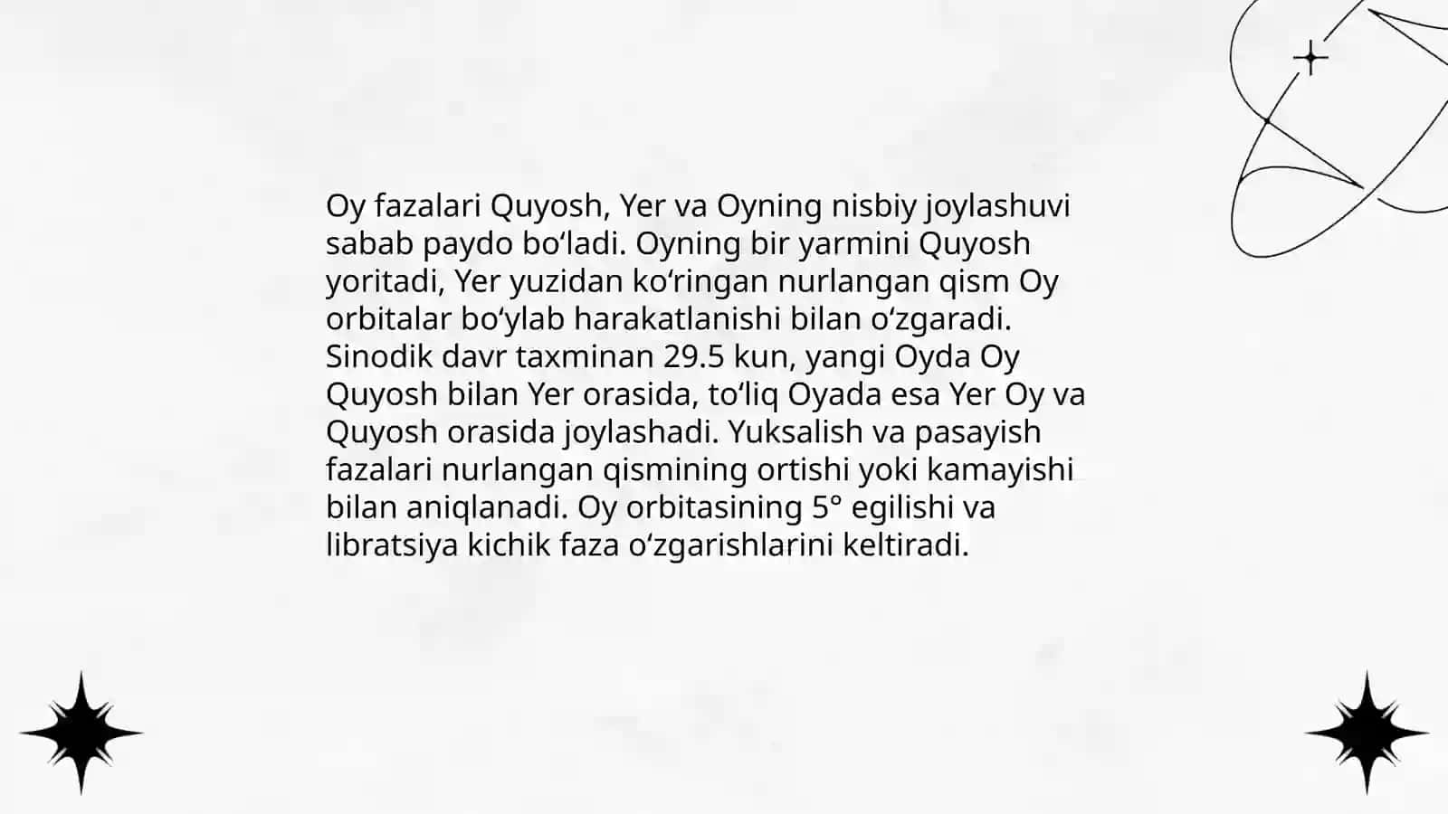 Oy va uning fazalari 4