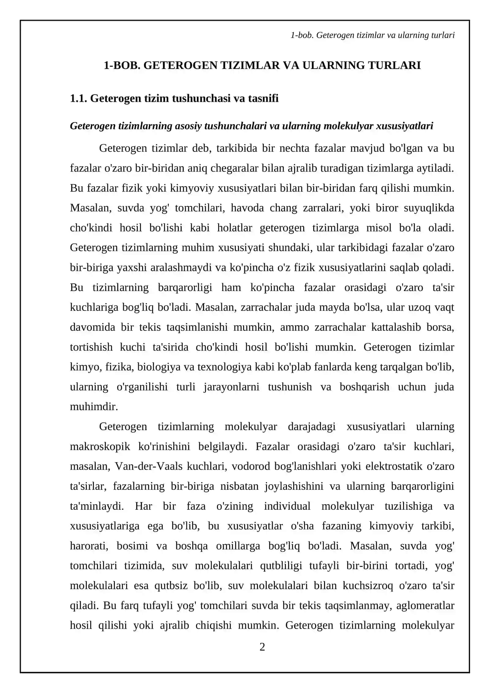 Geterogen sistemalar, yuqori molekulali birikmalar, kalloid eritmalar 4