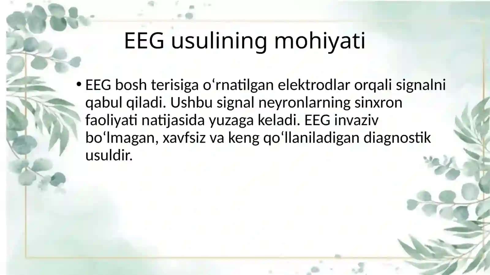 Normal fiziologiya fanidan mustaqil ishi 4