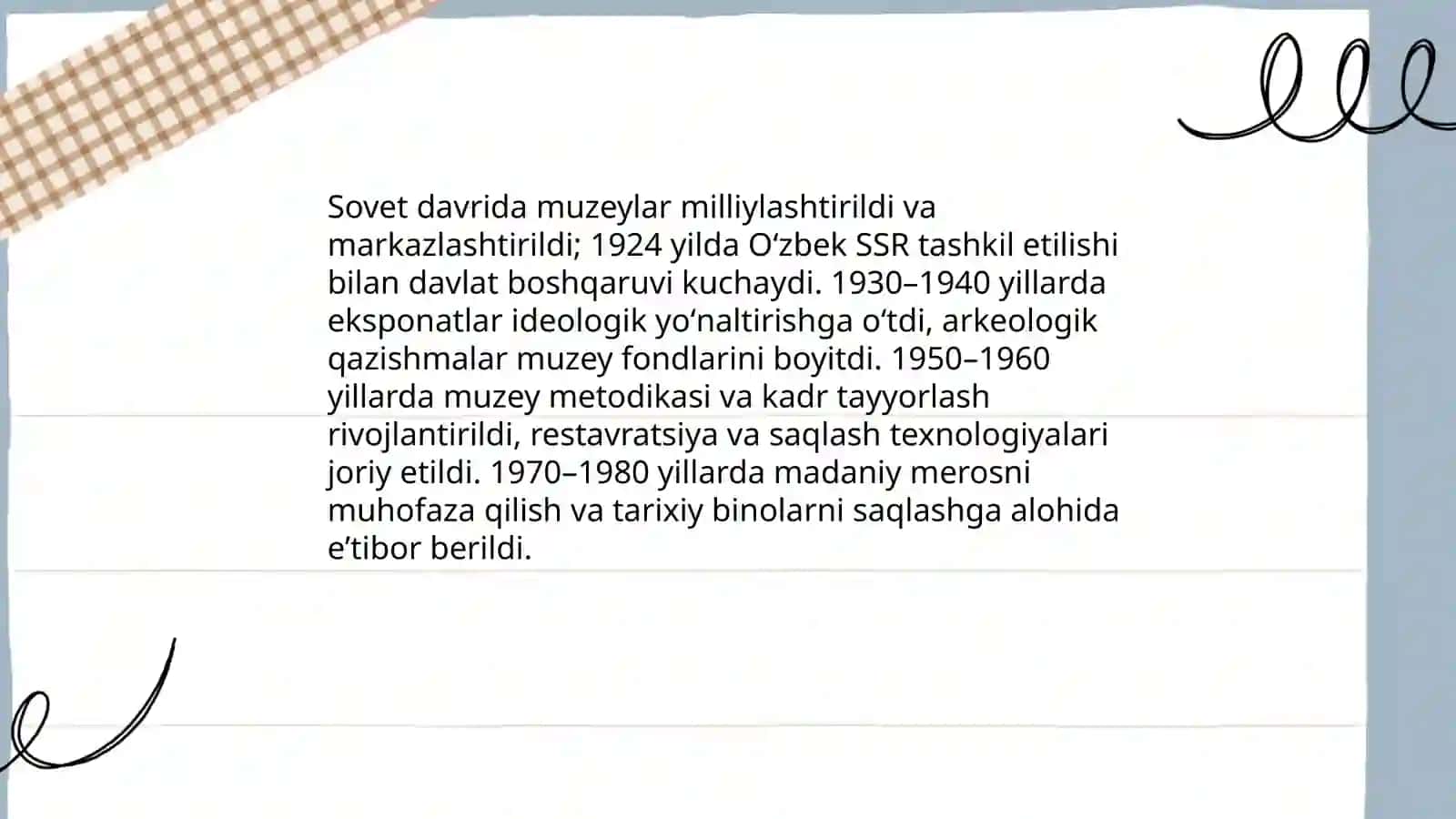 Oʻzbekistonda muzeylarning shakllanishi 4