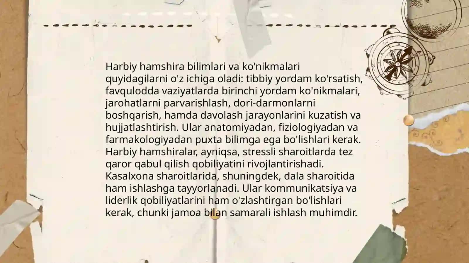 Harbiy hamshira va uning xizmatlari 4