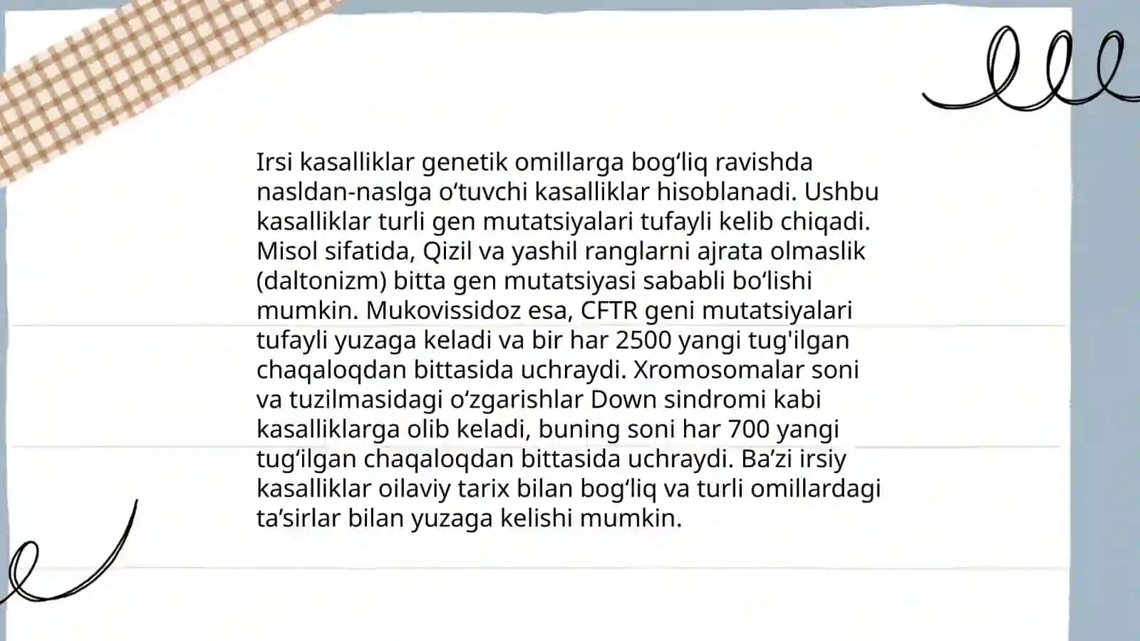 Genetik kasalliklar 4