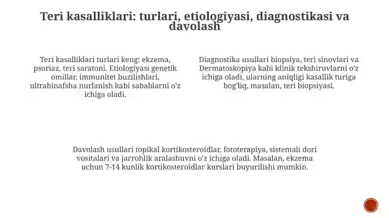 Teri kasalliklari va gelmintozlar mavzusi 4