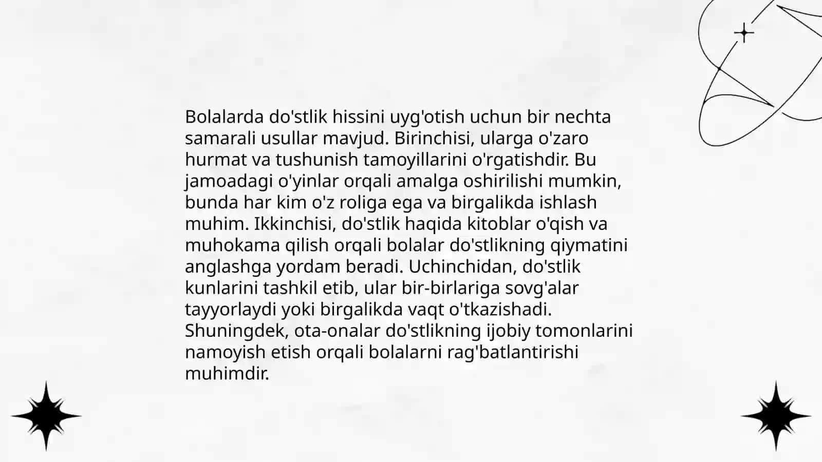 Maʼnaviy-qadriyatlar vositasida do‘stlikni tarbiyalash 4