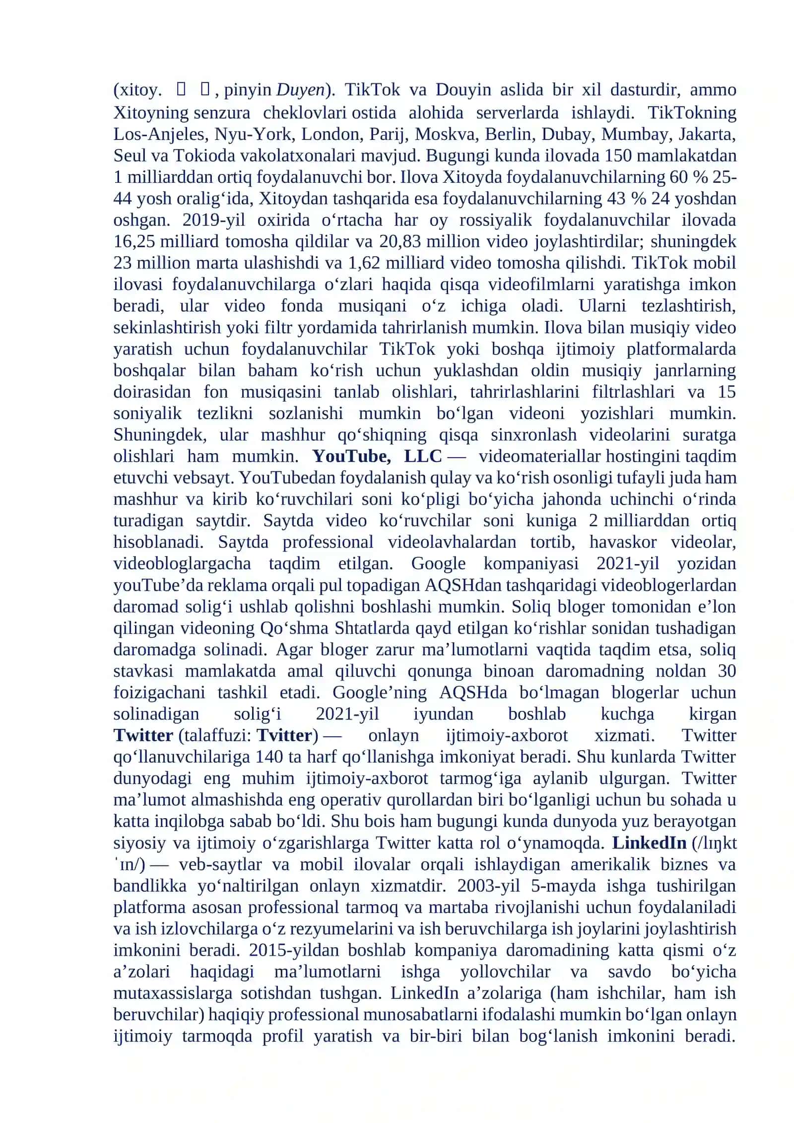 MEDIA MAYDON TUZILISHI VA INTERNET JURNALISTIKASI 4