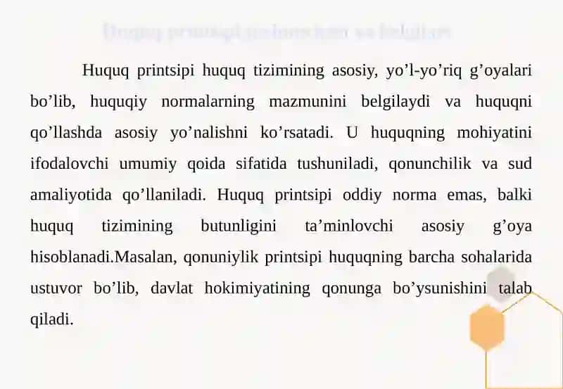 Huquq Printsiplarining Tasnifi 4