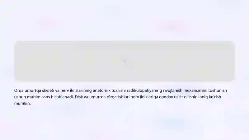 Radikulopatiyalar: Sabablar, Belgilar va Zamonaviy Davolash 4