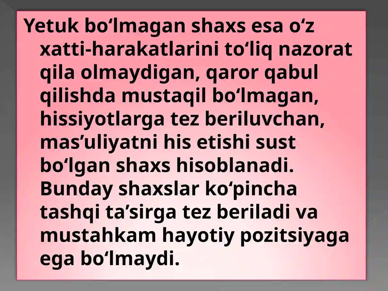 YETUK VA YETUK BO’LMAGAN SHAXS 4