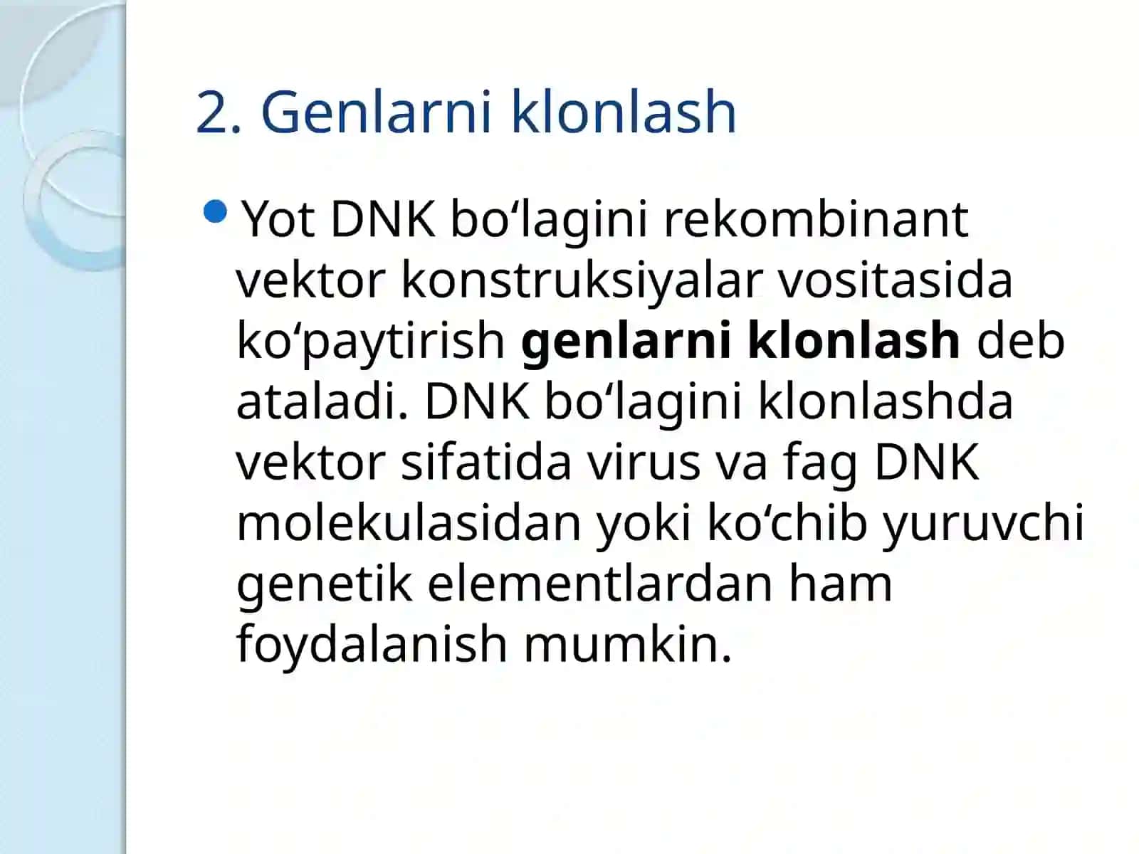 Rekombinant DNK olishi 4