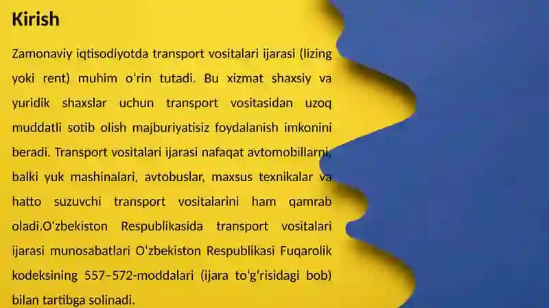 Transport vositalari ijara shartnomasi 4