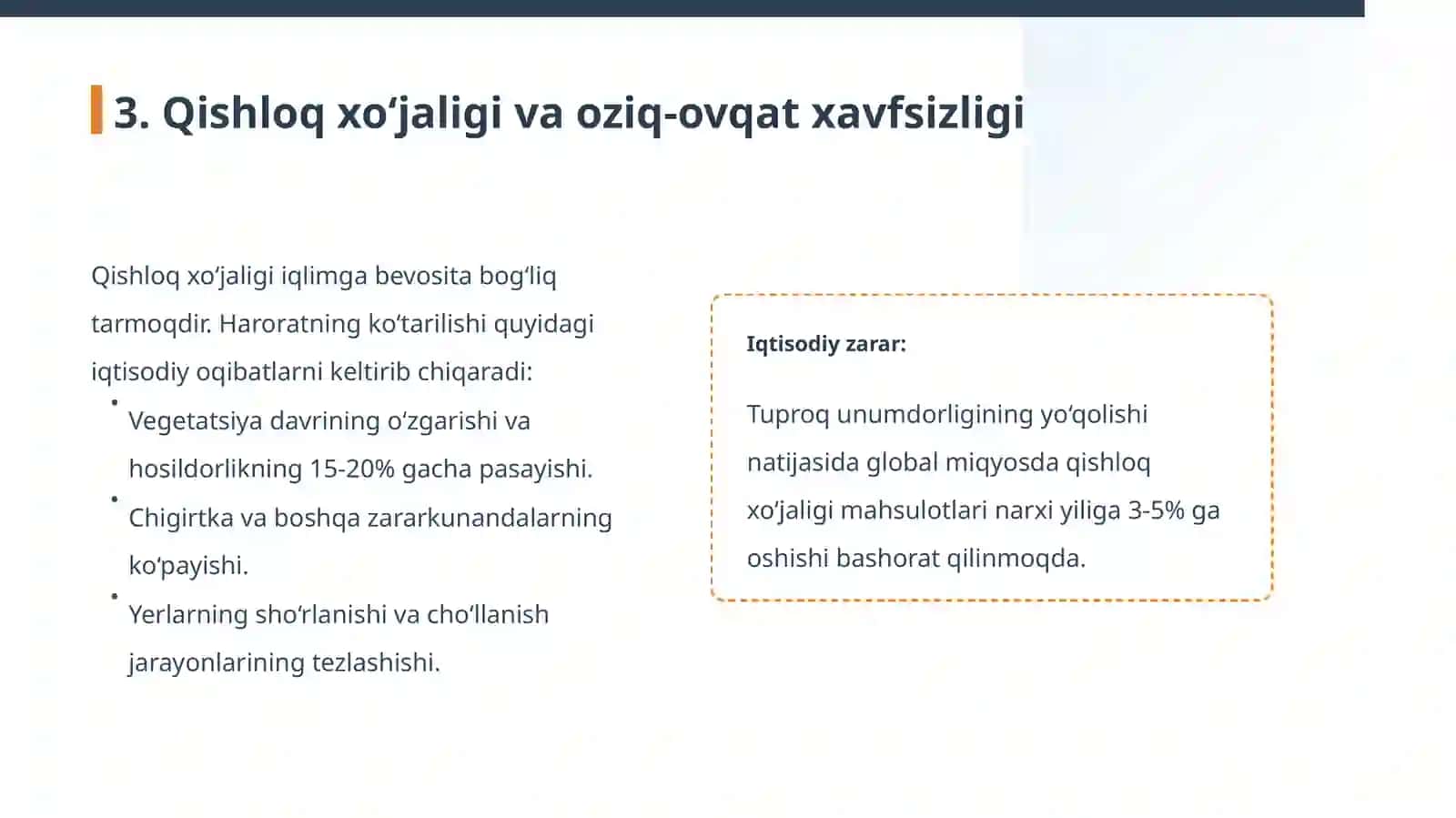 IQLIM O‘ZGARISHI VA UNING IQTISODIYOTGA TA’SIRI 4