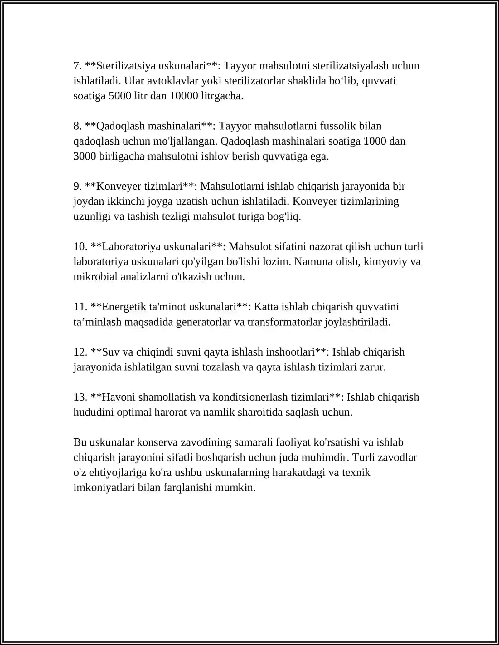 KONSERVA KORXONALARIDAGI YORDAMCHI QURILMALAR 4