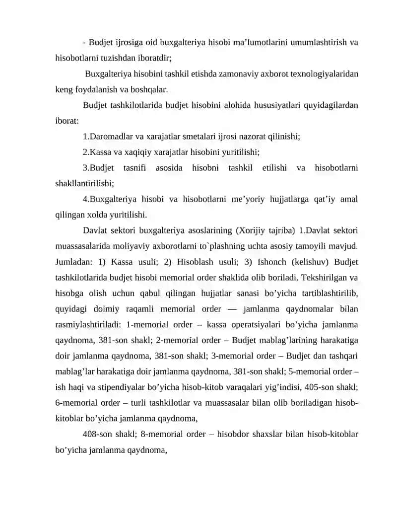Budjet hisobi fanidang referat 4