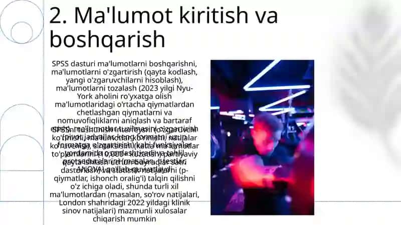 SPSS dasturi haqida umumiy tushuncha 4