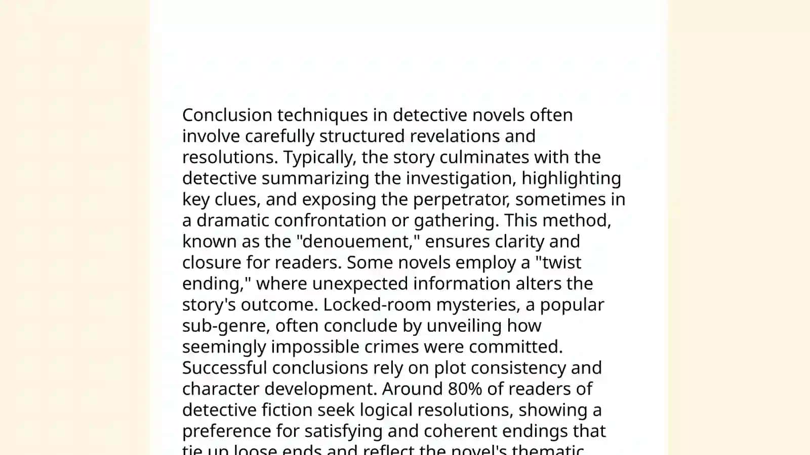 Character Analysis in Crime Fiction 4