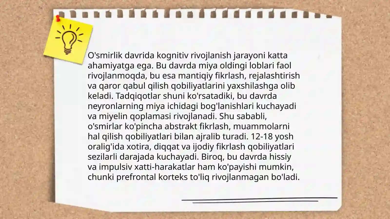Aql-idrok rivoji o'spirinlik davrida 4
