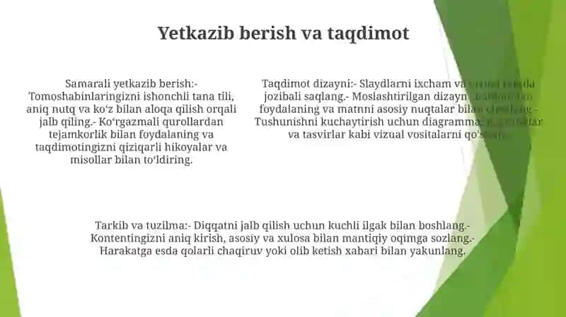 Taqdimot Tayyorlash 4