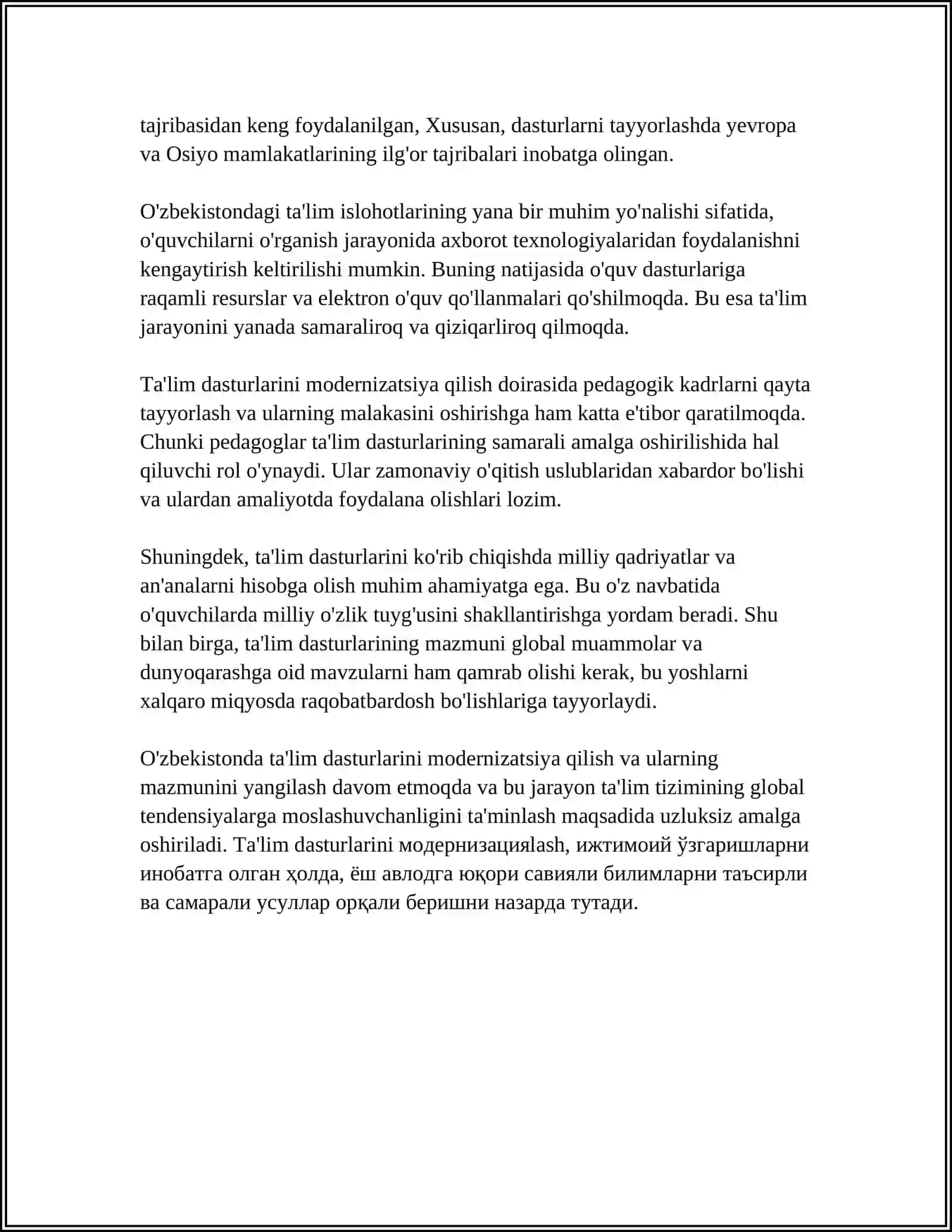 TAʼLIM TIZIMIDAGI ISLOHOTLAR 4