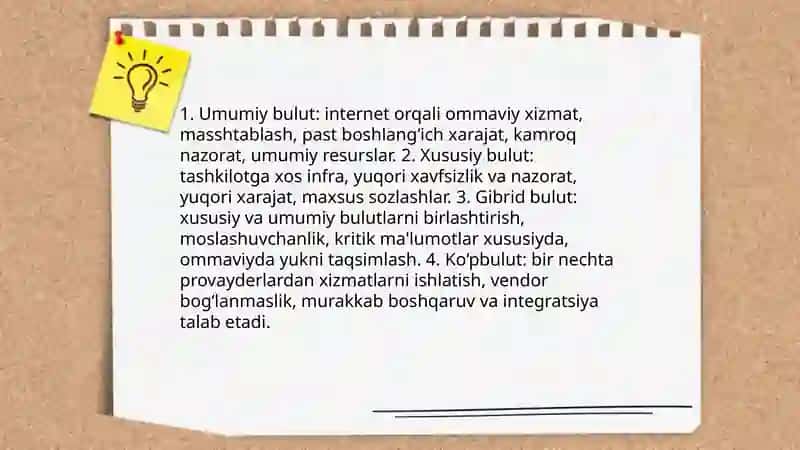 Bulutli xizmatlar 4
