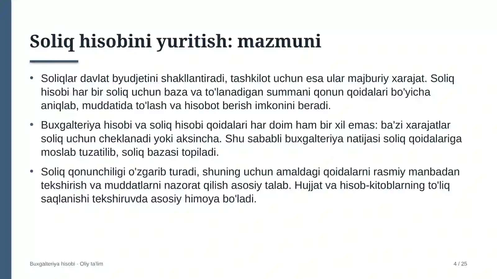 Aksiyadorlik jamiyatlarida soliq hisobini yuritish 4