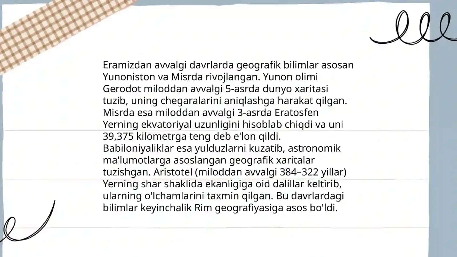 Sharq olimlari asarlarida tasviriy geografiya 4