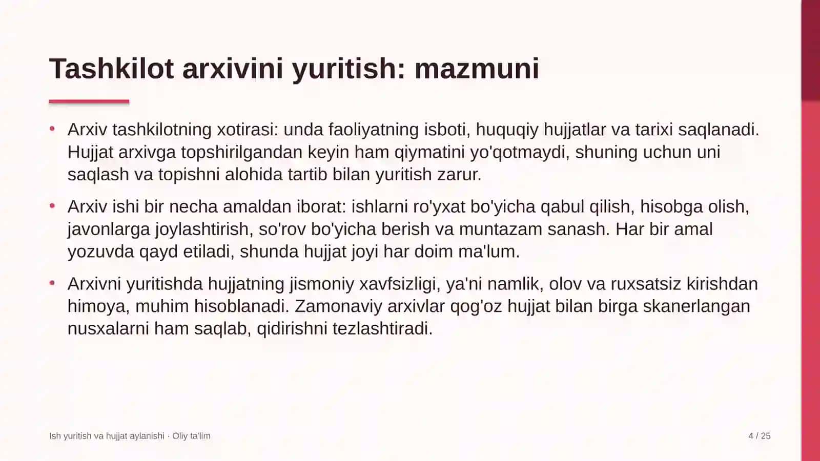 chiqindi poligonlarida tashkilot arxivini yuritish 7464 4
