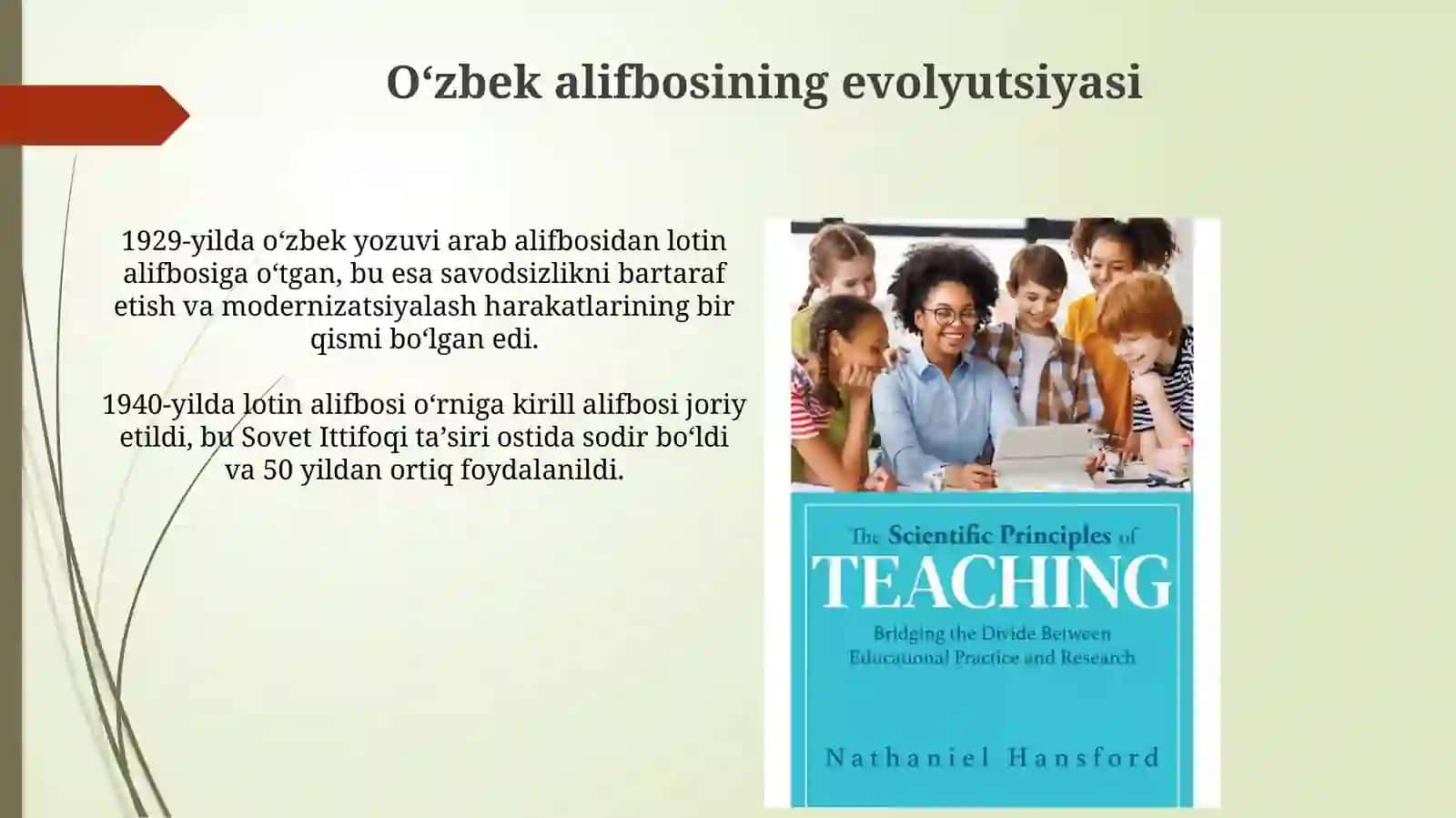 O’zbek yozuvi tamoyillari 4